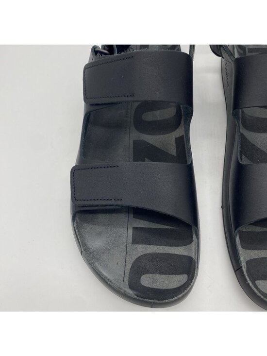 Ecco Cozmo 2.0 Sandals Men 46 (12-12.5) Black Leather Three Strap Adjustable main image 7
